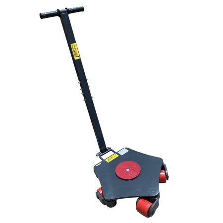 Pake Handling Tools Rotating Machine Dolly, 8800 lb. Cap, Steel, 5 PU Rollers PAKRM02